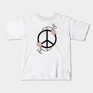 Peace and Daisies Kids T-Shirt